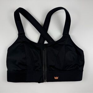 SheFit Ultimate Sports Bra High Impact 1Luxe XL Black Gold Athletic Womens